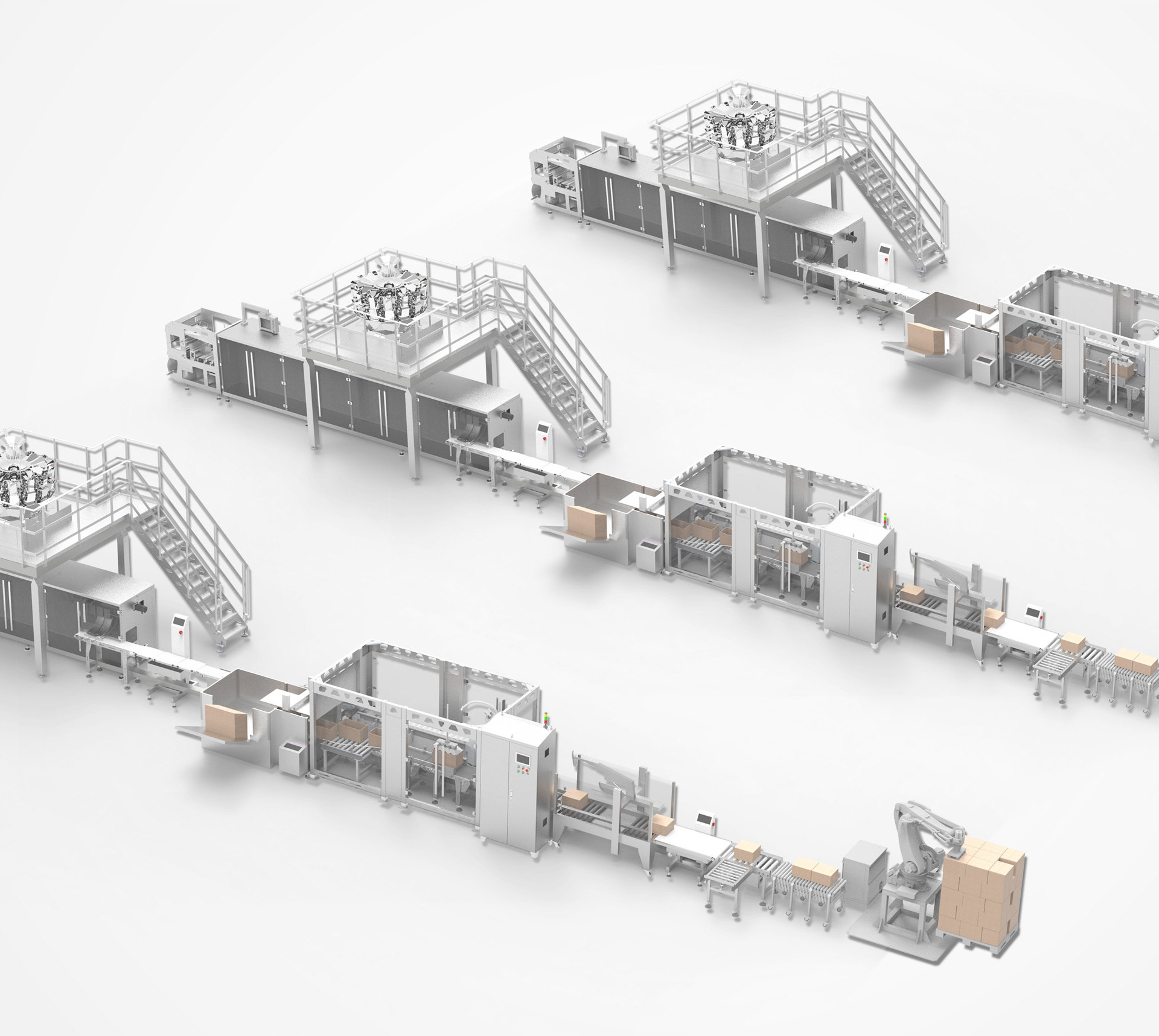 Boevan packing-type packaging line